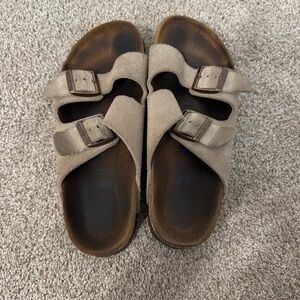 Birkenstock Tan Suede Sandals